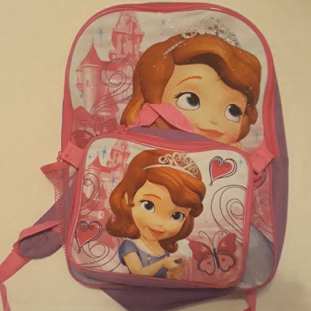 Sofia the First Backpack Set